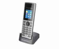Wireless landline telephone with display screen and keypad for home or office use.