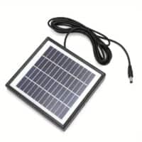 Wasalat Portable Mini Panel Solar Energy ClassA Polysilicon Outdoor With 118.11inchDC Cable For Surveillance Camera Lights Camping Hiking, 10W 2V