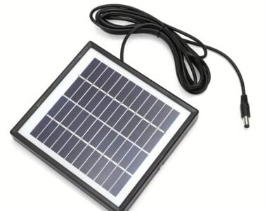 Wasalat Portable Mini Panel Solar Energy ClassA Polysilicon Outdoor With 118.11inchDC Cable For Surveillance Camera Lights Camping Hiking, 10W 2V