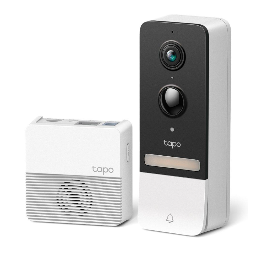 tapo d230s1 smart battery video doorbell white